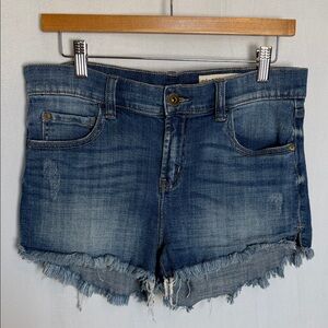 Pistola Cutoff Blue Frayed Hem Denim Shorts Size 30 (10) Stretch Beach Boho